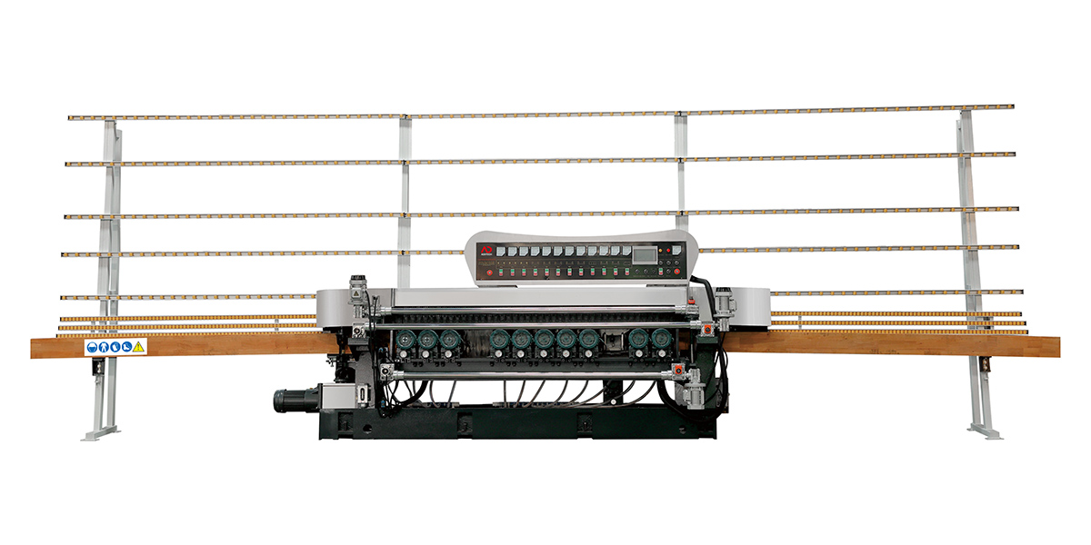 11 Motor Glass Straight Line Beveling Machine