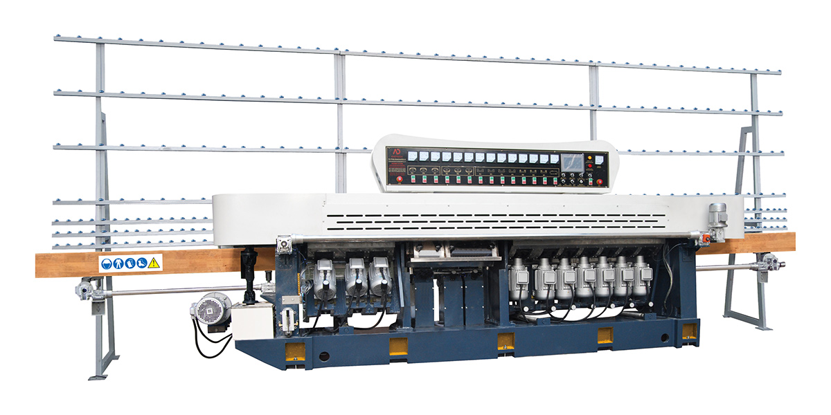 13 Motor Glass Edging Machine with Ball Bearing Conveyor