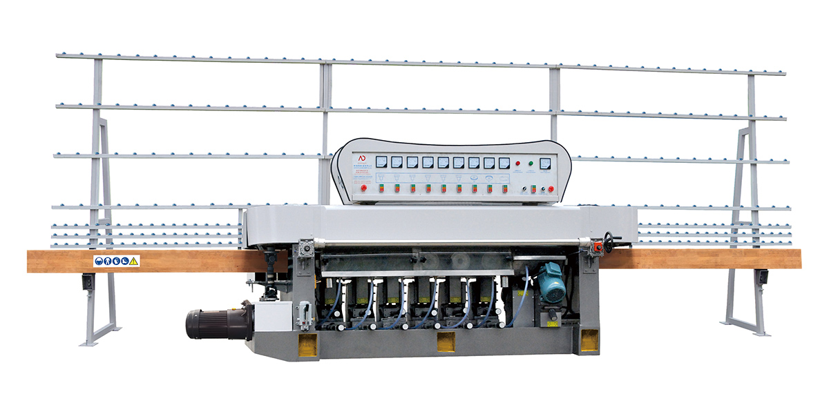 8 Motor Glass Straight Line Edging Machine