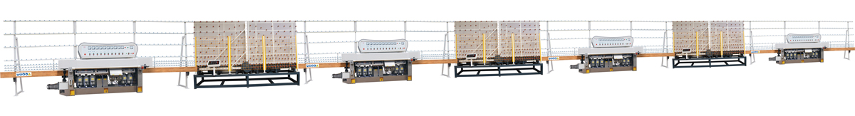 Glass Straight Edge Grinding Machine Line